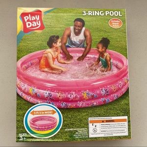 Kiddie 3-ring inflatable pool